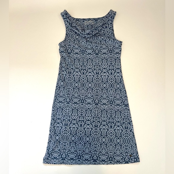 Eddie Bauer Outdoor Women’s Casual Dress Sleeveless Midi Cowl Neck Blue Size XS - Picture 4 of 13